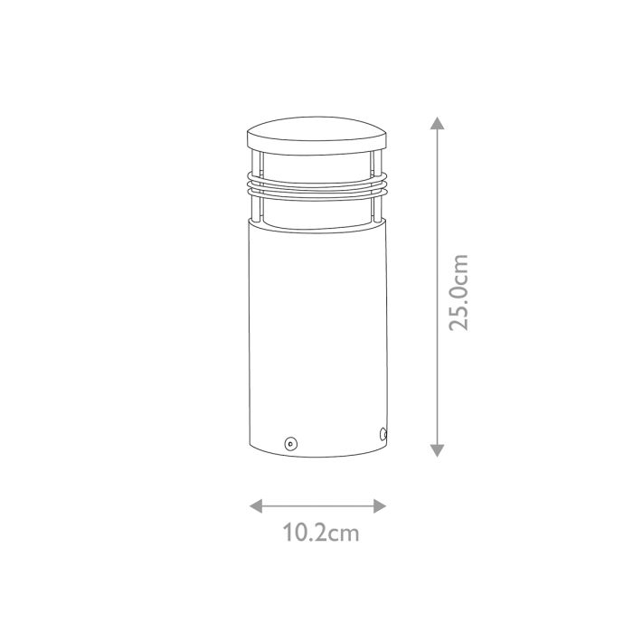 Newbrighton 1 Light Mini Bollard - Brushed Brass