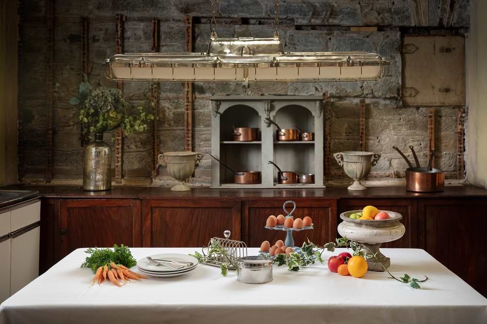 Soho Lighting Warwick Brass Industrial Strip Large Pendant Light - The Statement Collection