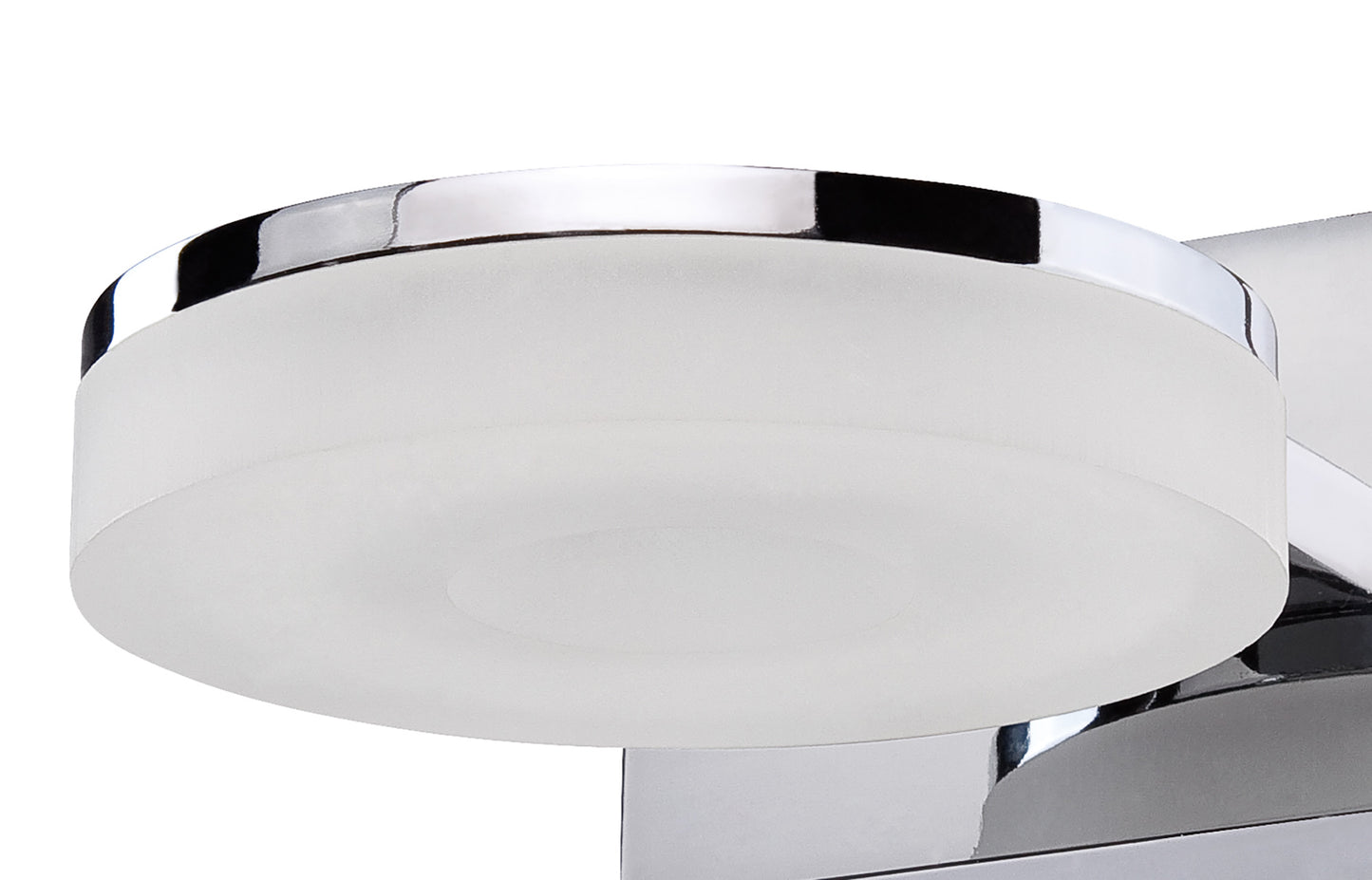 Nimbus Wall Lamp 1 Light 5W LED 3000K, 450lm, Polished Chrome/Frosted Acrylic, 3yrs Warranty by Mantra