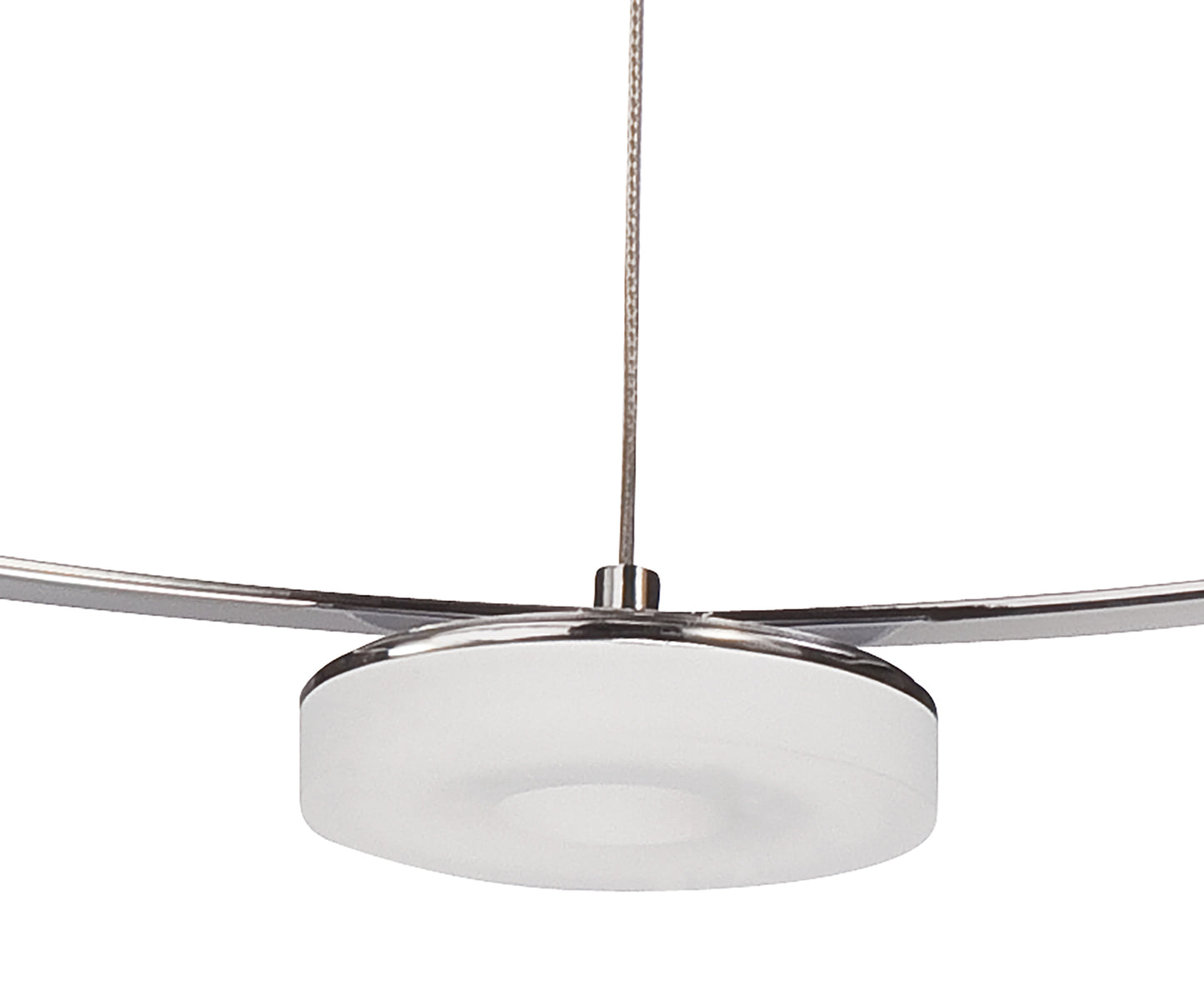 Nimbus Pendant 5 Light 25W LED 3000K, 2200lm, Polished Chrome/Frosted Acrylic, 3yrs Warranty by Mantra