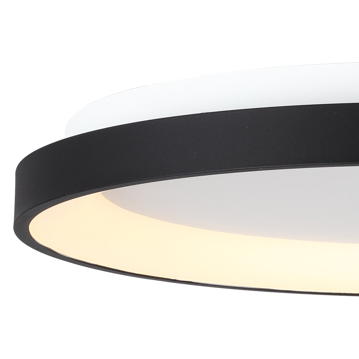 Niseko Ring Ceiling 90cm 78W LED, 3000K, 6200lm, Black, 3yrs Warranty by Mantra