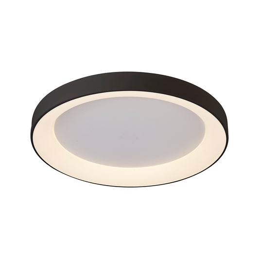 Niseko Ring Ceiling 65cm 48W LED, 3000K, 3900lm, Black, 3yrs Warranty by Mantra