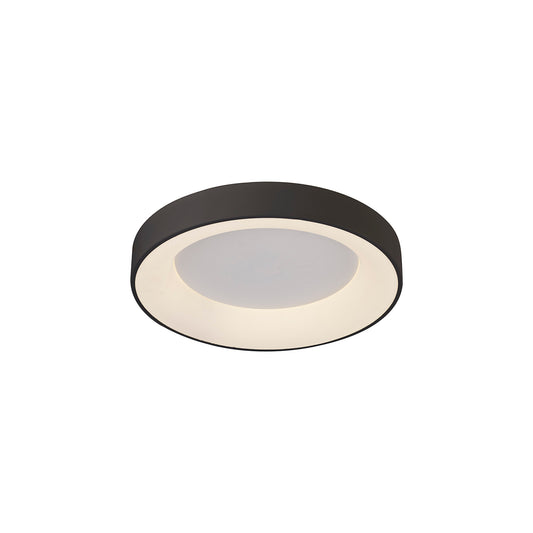 Niseko Ring Ceiling 45cm 30W LED, 3000K, 2250lm, Black, 3yrs Warranty by Mantra