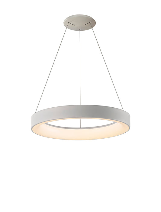 Niseko II Ring Pendant 50cm 40W LED, 2700K-5000K Tuneable, 2950lm, Remote Control & APP, White, 3yrs Warranty by Mantra