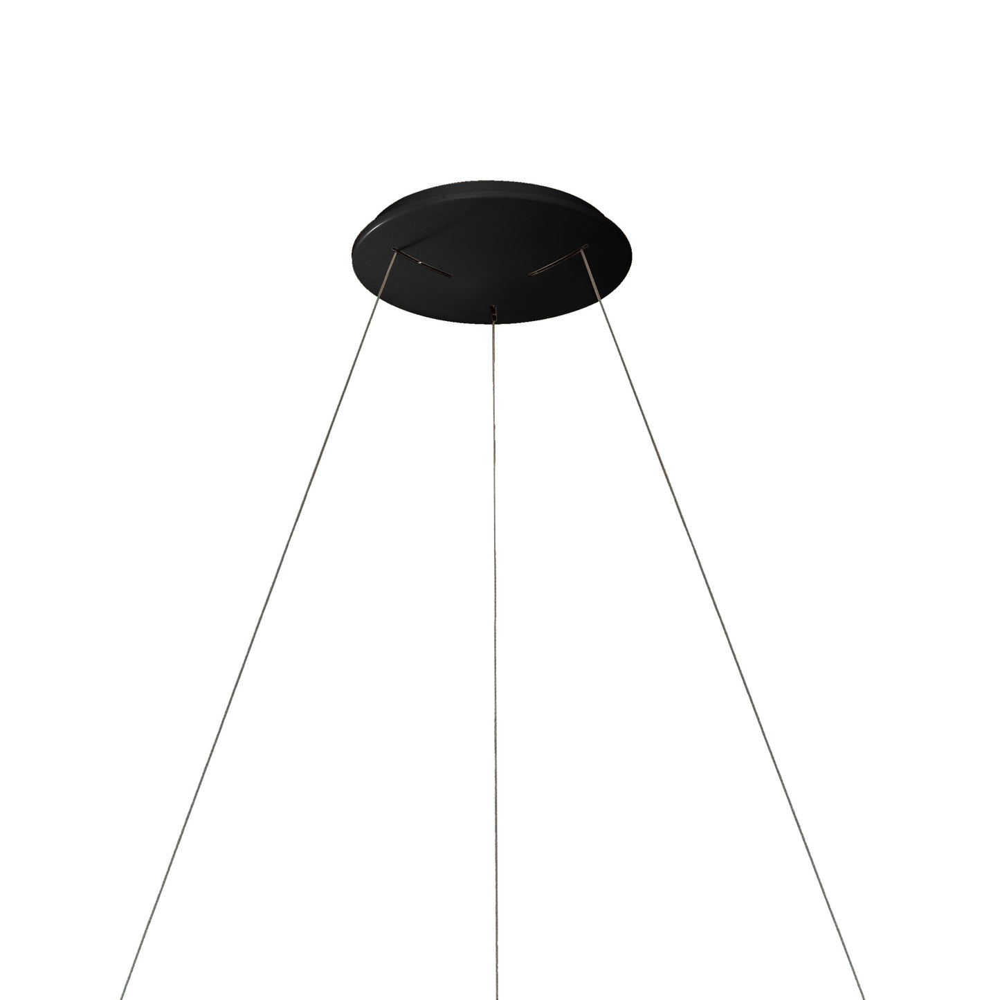 Niseko II Ring Pendant 65cm 50W LED, 2700K-5000K Tuneable, 3760lm, Remote Control & APP, Black, 3yrs Warranty by Mantra