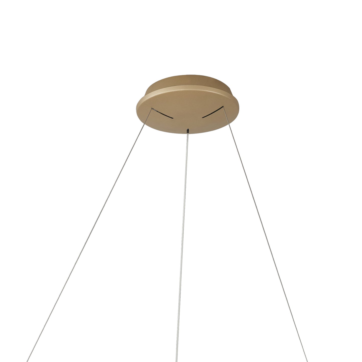 Niseko II Ring Pendant 65cm 50W LED, 2700K-5000K Tuneable, 3760lm, Remote Control & APP, Gold, 3yrs Warranty by Mantra