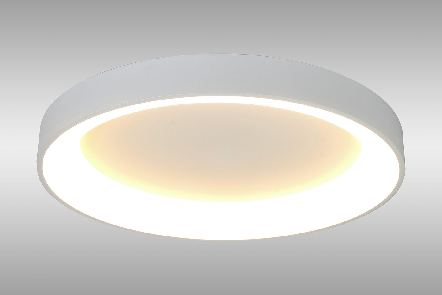 Niseko II Ring Ceiling 65cm 50W LED, 2700K-5000K Tuneable, 3760lm, Remote Control & APP, White, 3yrs Warranty by Mantra