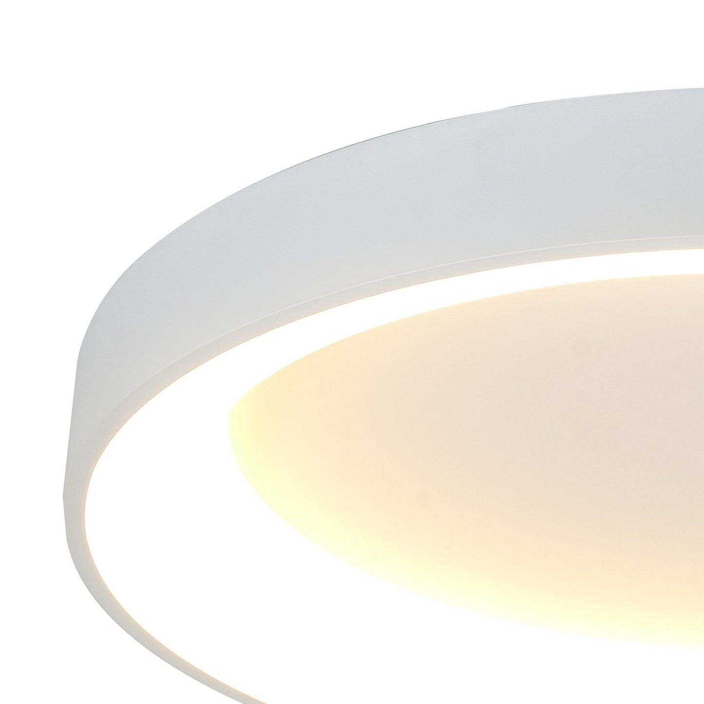 Niseko II Ring Ceiling 65cm 50W LED, 2700K-5000K Tuneable, 3760lm, Remote Control & APP, White, 3yrs Warranty by Mantra