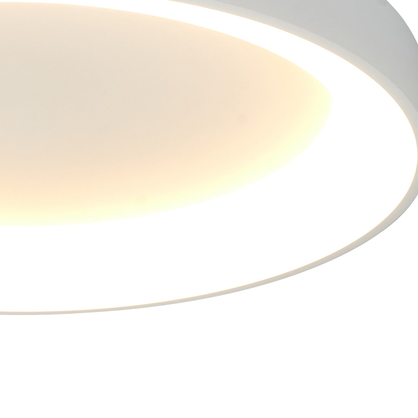 Niseko II Ring Ceiling 65cm 50W LED, 2700K-5000K Tuneable, 3760lm, Remote Control & APP, White, 3yrs Warranty by Mantra