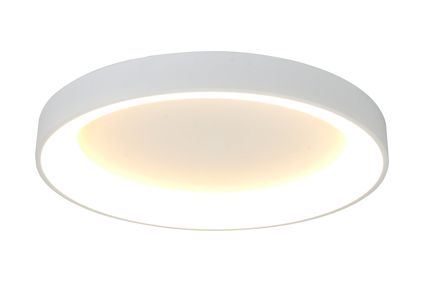 Niseko II Ring Ceiling 65cm 50W LED, 2700K-5000K Tuneable, 3760lm, Remote Control & APP, White, 3yrs Warranty by Mantra