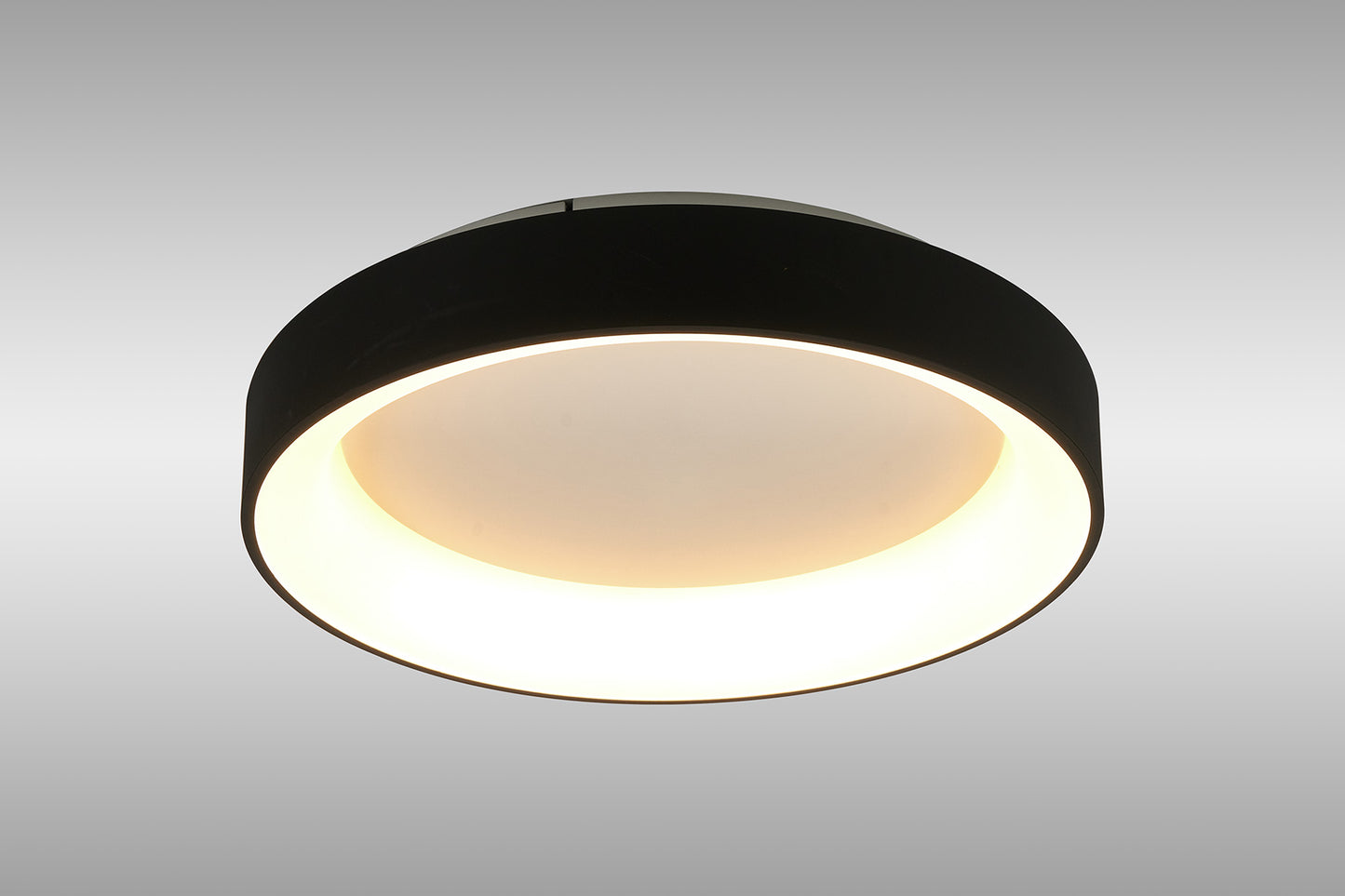 Niseko II Ring Ceiling 50cm 40W LED, 2700K-5000K Tuneable, 2950lm, Remote Control & APP, Black, 3yrs Warranty by Mantra