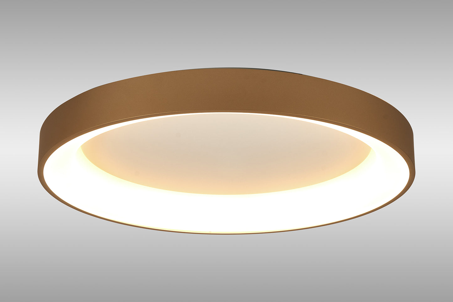 Niseko II Ring Ceiling 65cm 50W LED, 2700K-5000K Tuneable, 3760lm, Remote Control & APP, Gold, 3yrs Warranty by Mantra