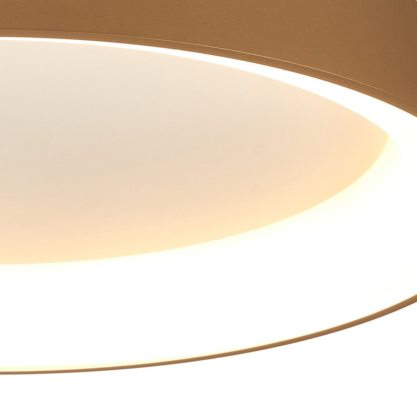 Niseko II Ring Ceiling 65cm 50W LED, 2700K-5000K Tuneable, 3760lm, Remote Control & APP, Gold, 3yrs Warranty by Mantra