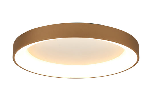 Niseko II Ring Ceiling 65cm 50W LED, 2700K-5000K Tuneable, 3760lm, Remote Control & APP, Gold, 3yrs Warranty by Mantra