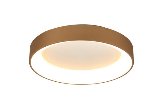 Niseko II Ring Ceiling 50cm 40W LED, 2700K-5000K Tuneable, 2950lm, Remote Control & APP, Gold, 3yrs Warranty by Mantra