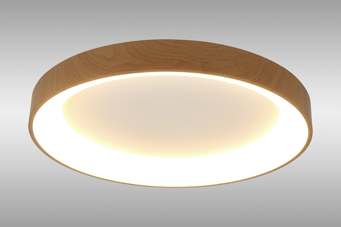 Niseko II Ring Ceiling 65cm 50W LED, 2700K-5000K Tuneable, 3760lm, Remote Control & APP, Wood, 3yrs Warranty by Mantra