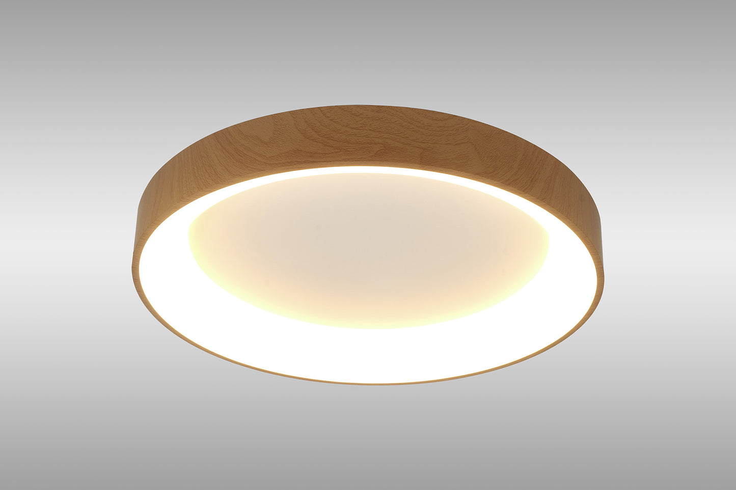 Niseko II Ring Ceiling 50cm 40W LED, 2700K-5000K Tuneable, 2950lm, Remote Control & APP, Wood, 3yrs Warranty by Mantra