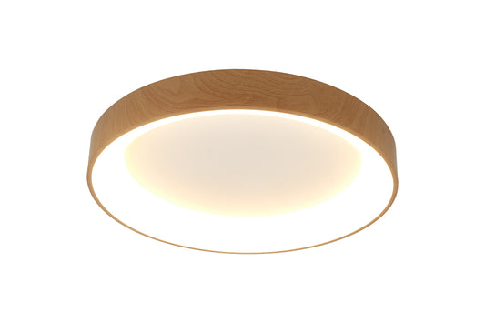 Niseko II Ring Ceiling 50cm 40W LED, 2700K-5000K Tuneable, 2950lm, Remote Control & APP, Wood, 3yrs Warranty by Mantra