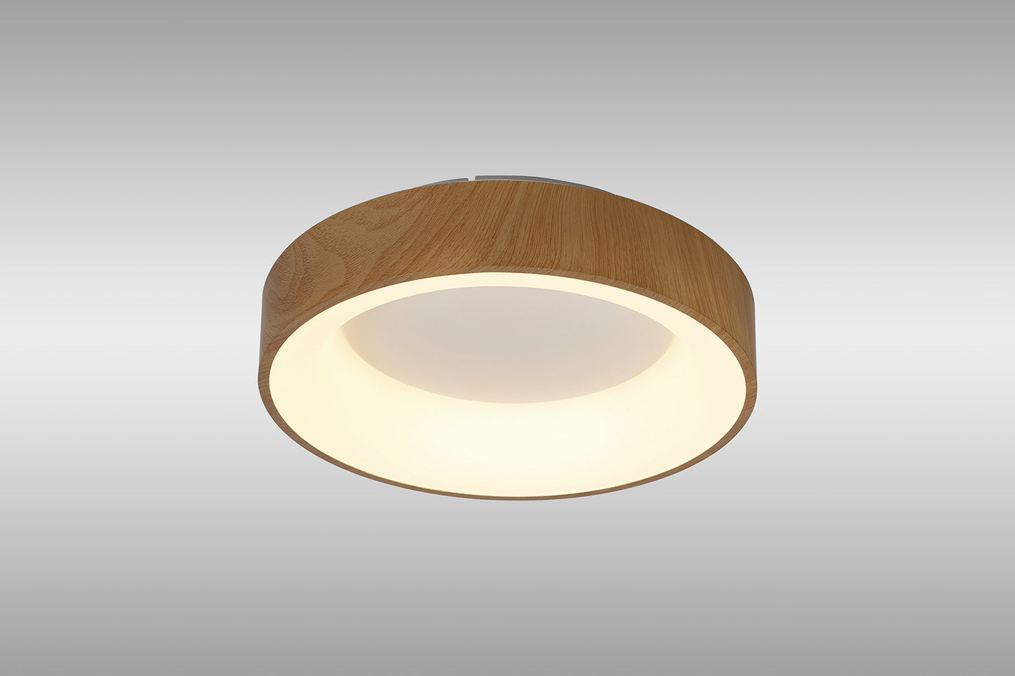 Niseko II Ring Ceiling 38cm 30W LED, 2700K-5000K Tuneable, 2250lm, Remote Control & APP, Wood, 3yrs Warranty by Mantra