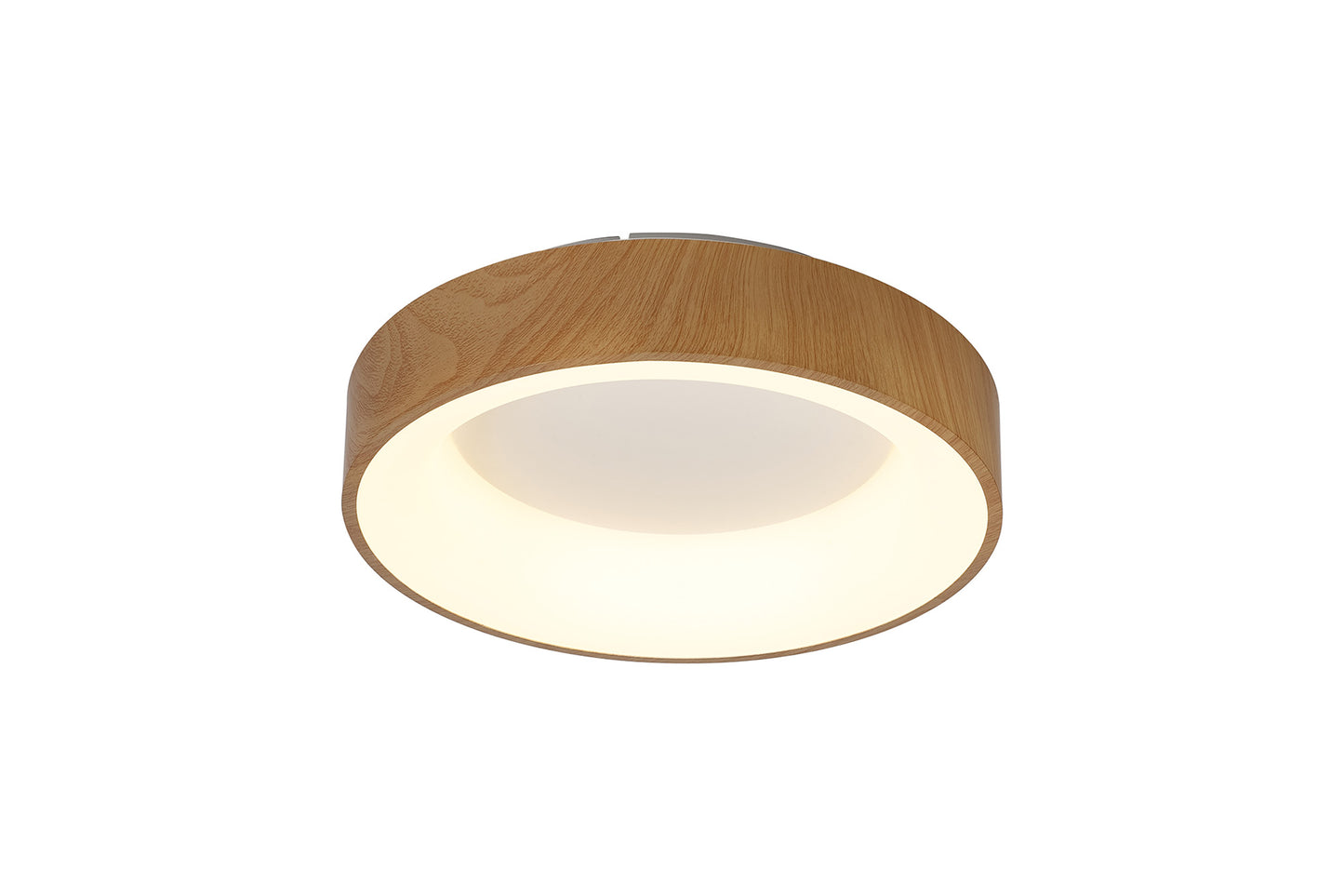 Niseko II Ring Ceiling 38cm 30W LED, 2700K-5000K Tuneable, 2250lm, Remote Control & APP, Wood, 3yrs Warranty by Mantra