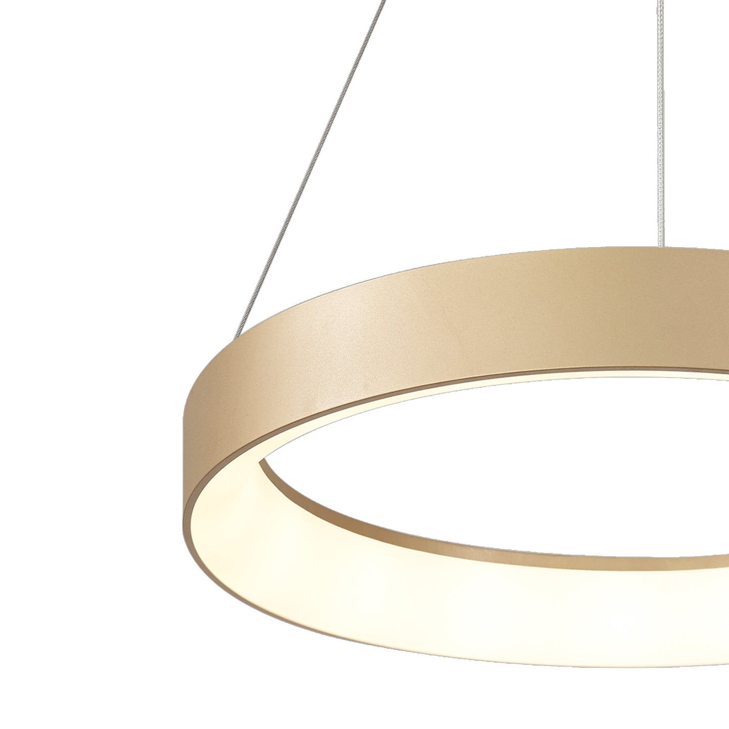 Niseko II Ring Pendant 38cm 30W LED, 2700K-5000K Tuneable, 2250lm, Remote Control & APP, Gold, 3yrs Warranty by Mantra