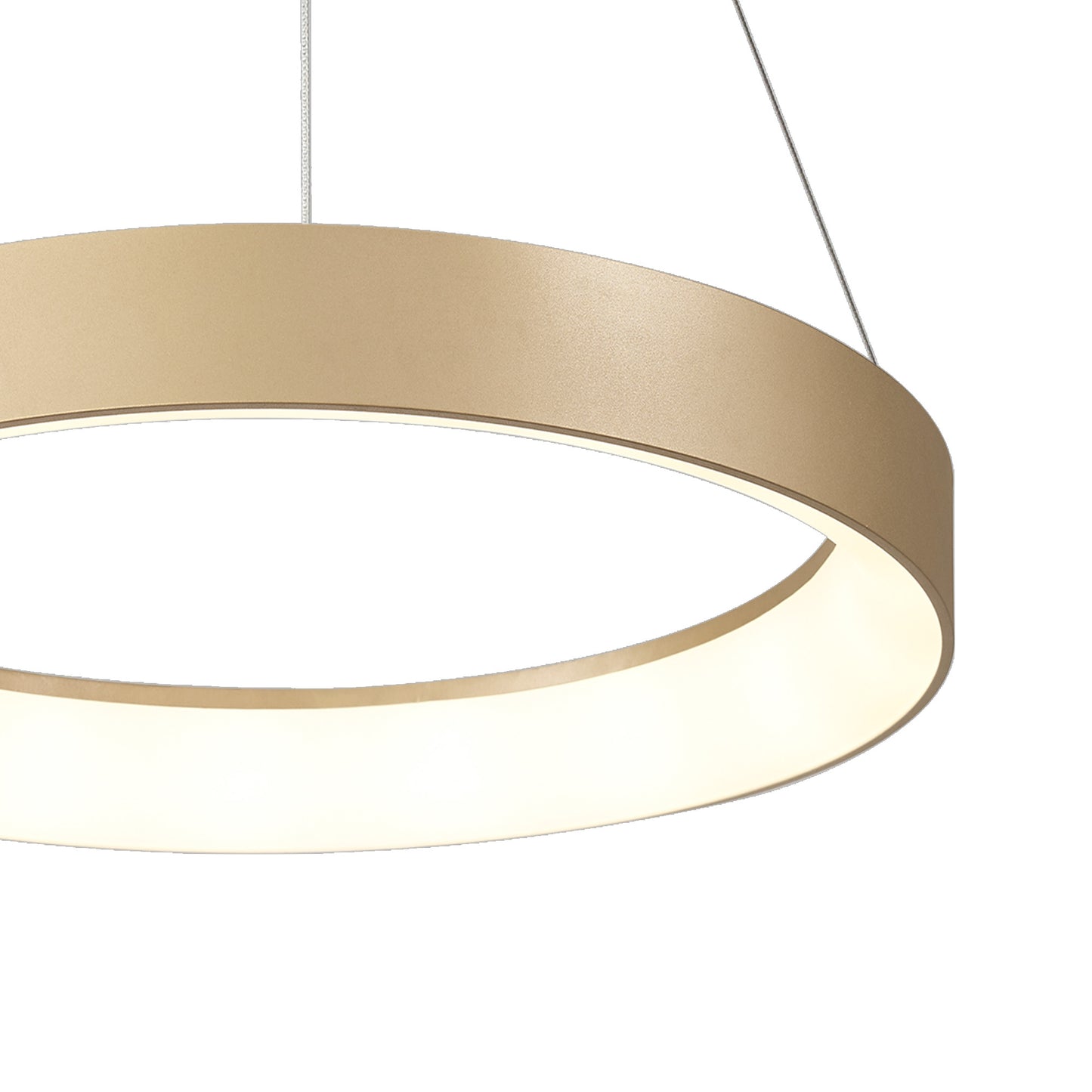 Niseko II Ring Pendant 38cm 30W LED, 2700K-5000K Tuneable, 2250lm, Remote Control & APP, Gold, 3yrs Warranty by Mantra