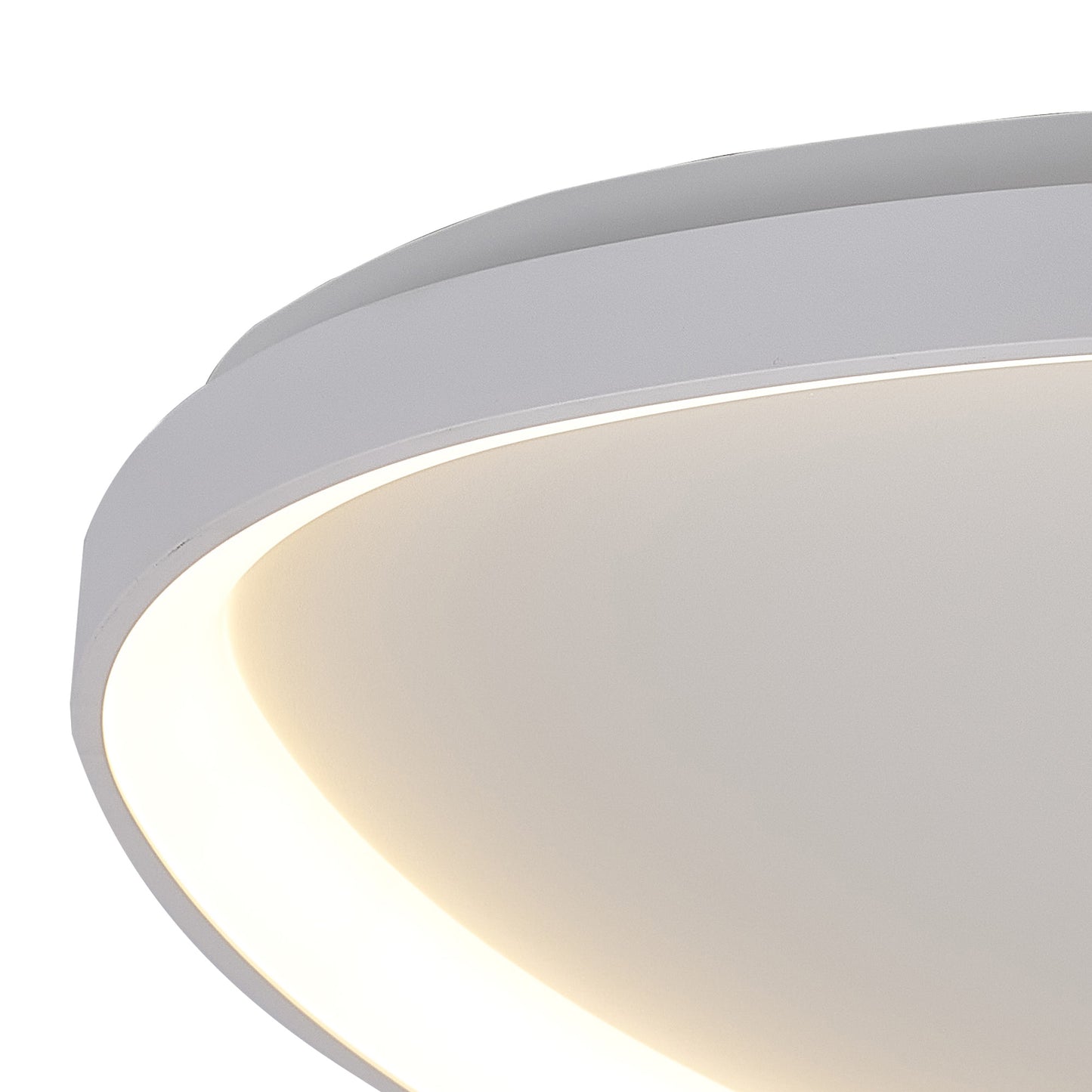 Niseko II Triangular Ceiling 42cm 38W LED, 2700K-5000K Tuneable, 2500lm, Remote Control, White, 3yrs Warranty by Mantra