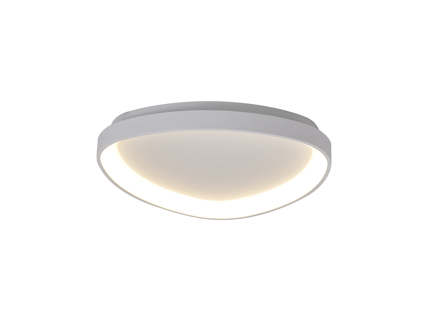 Niseko II Triangular Ceiling 42cm 38W LED, 2700K-5000K Tuneable, 2500lm, Remote Control, White, 3yrs Warranty by Mantra