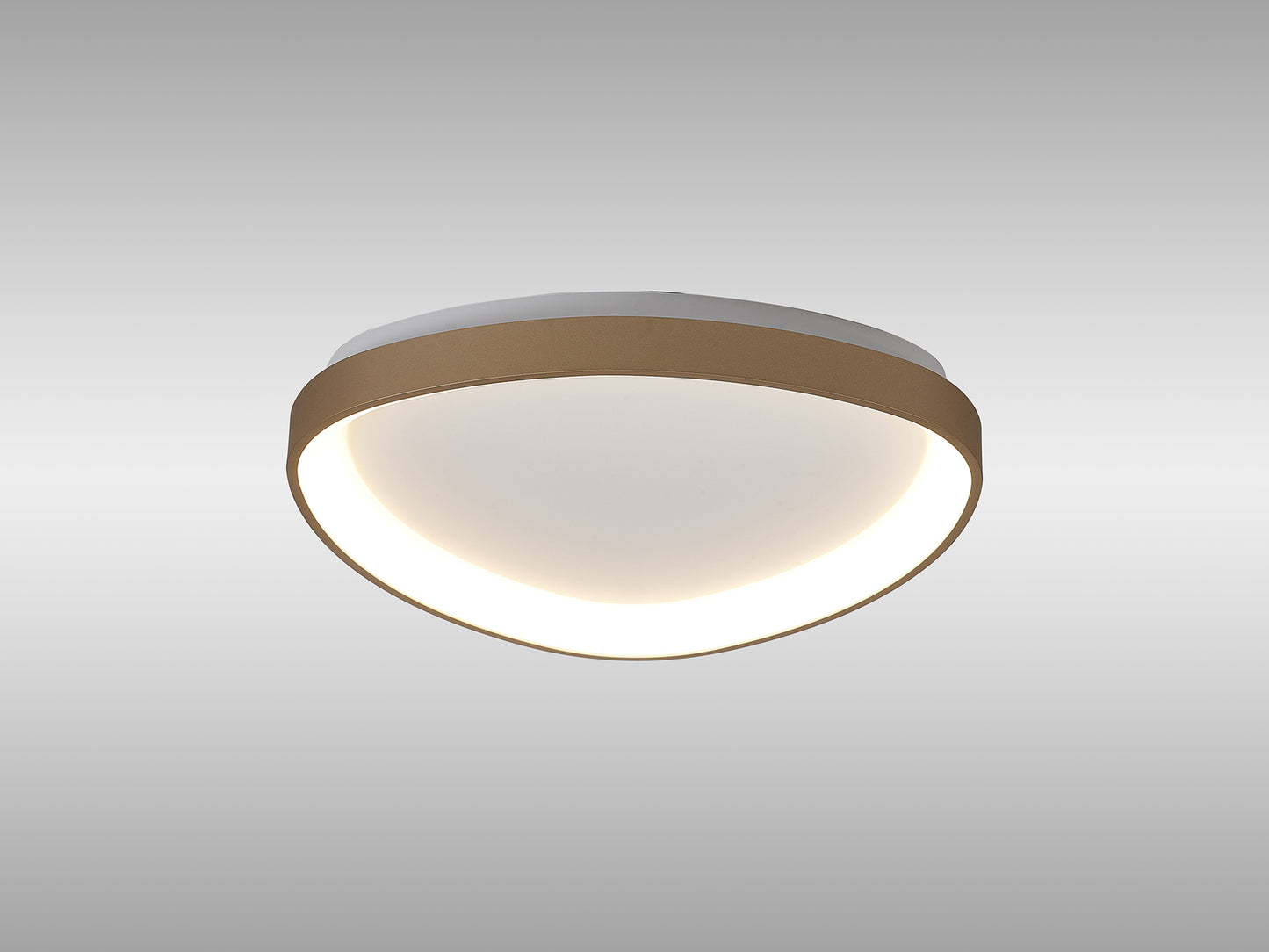 Niseko II Triangular Ceiling 42cm 38W LED, 2700K-5000K Tuneable, 2500lm, Remote Control, Gold, 3yrs Warranty by Mantra