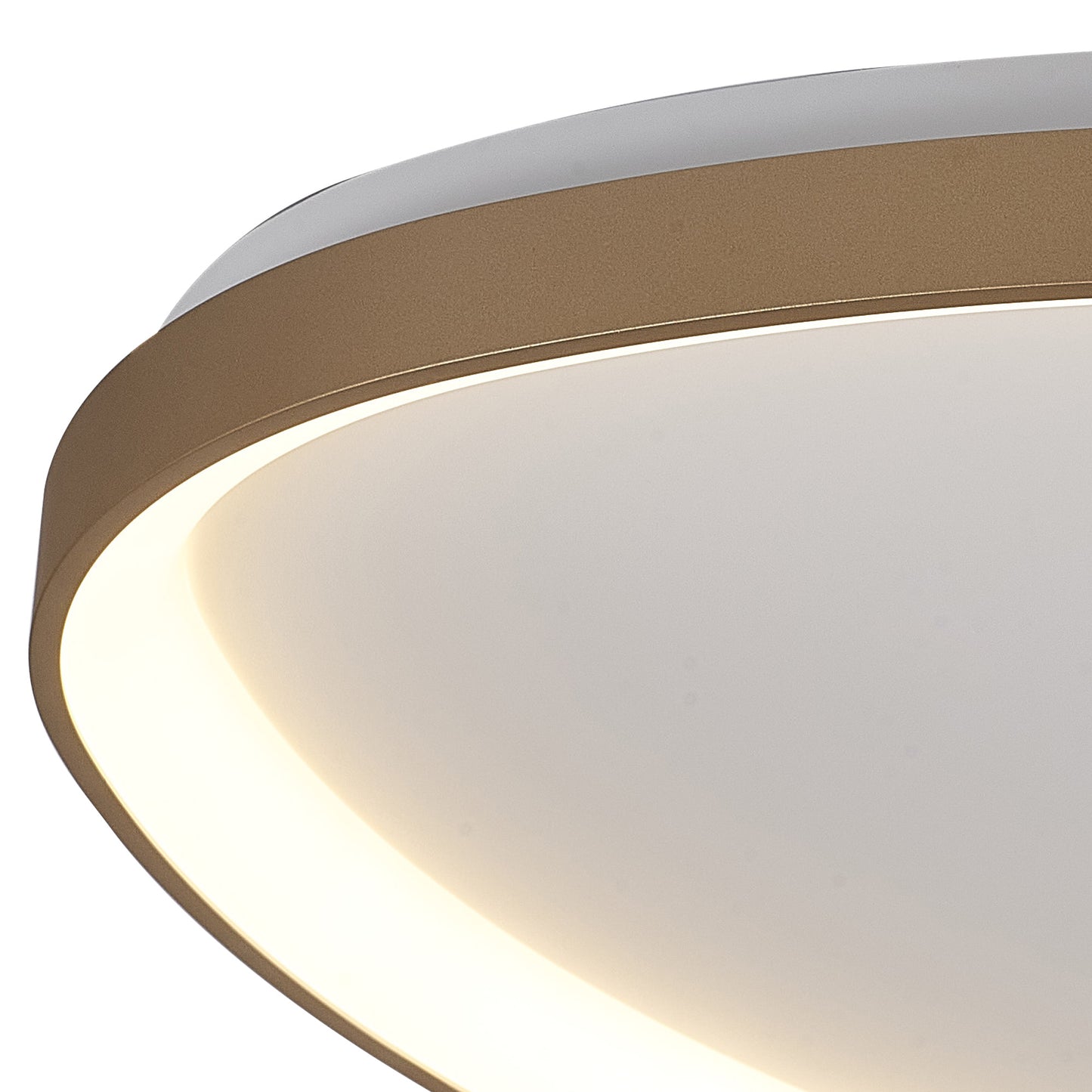 Niseko II Triangular Ceiling 42cm 38W LED, 2700K-5000K Tuneable, 2500lm, Remote Control, Gold, 3yrs Warranty by Mantra