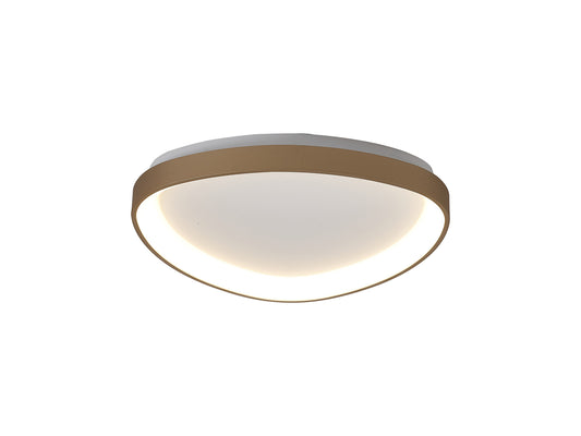 Niseko II Triangular Ceiling 42cm 38W LED, 2700K-5000K Tuneable, 2500lm, Remote Control, Gold, 3yrs Warranty by Mantra