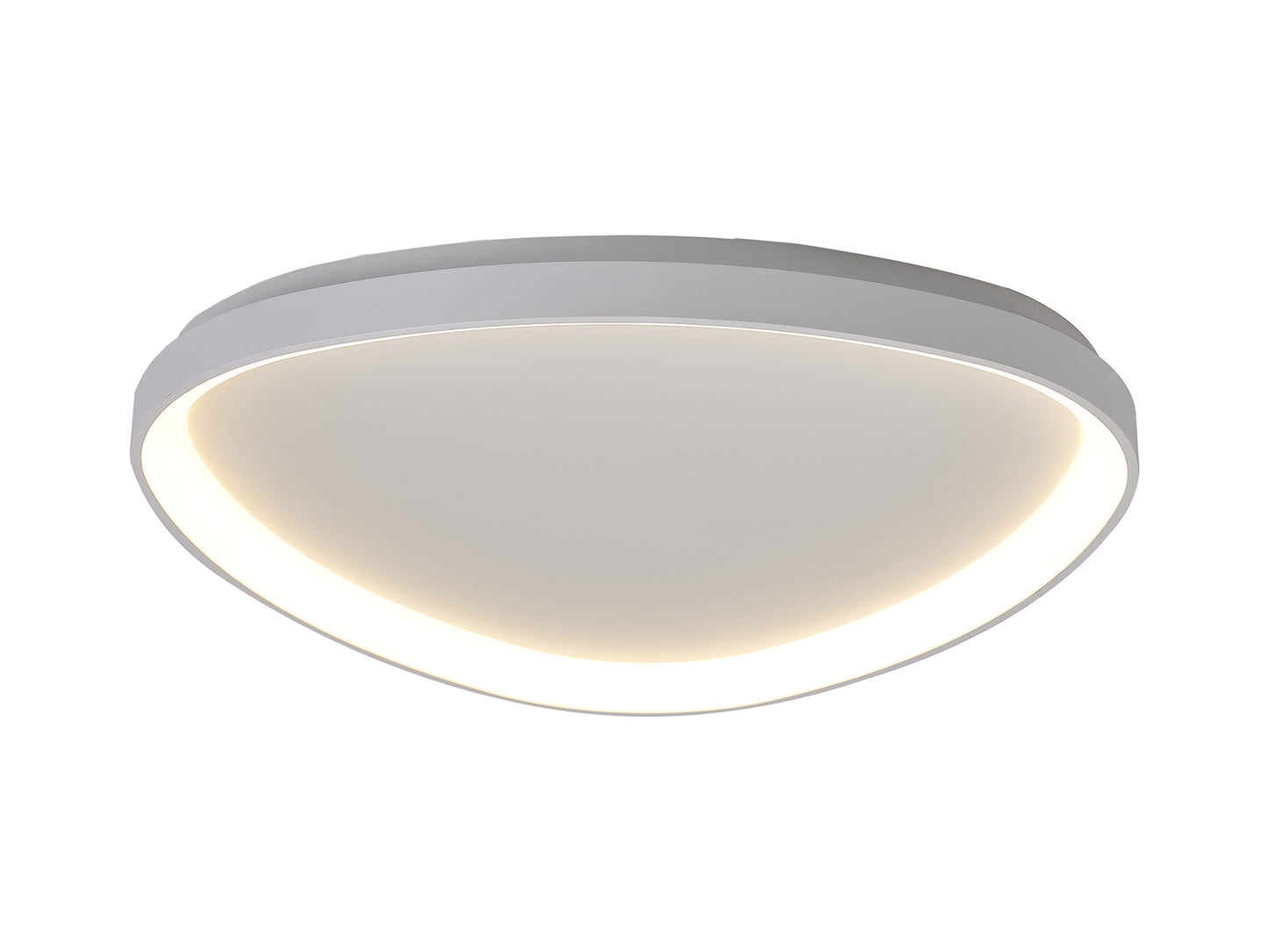 Niseko II Triangular Ceiling 61cm 50W LED, 2700K-5000K Tuneable, 3000lm, Remote Control, White, 3yrs Warranty by Mantra