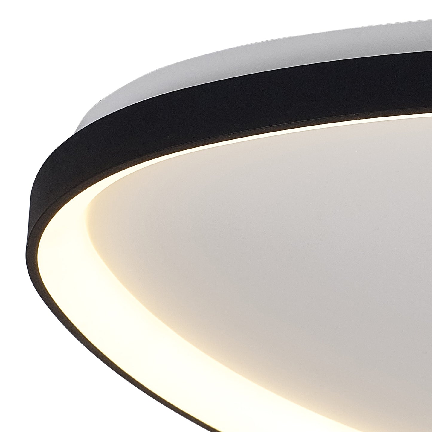 Niseko II Triangular Ceiling 61cm 50W LED, 2700K-5000K Tuneable, 3000lm, Remote Control, Black, 3yrs Warranty by Mantra