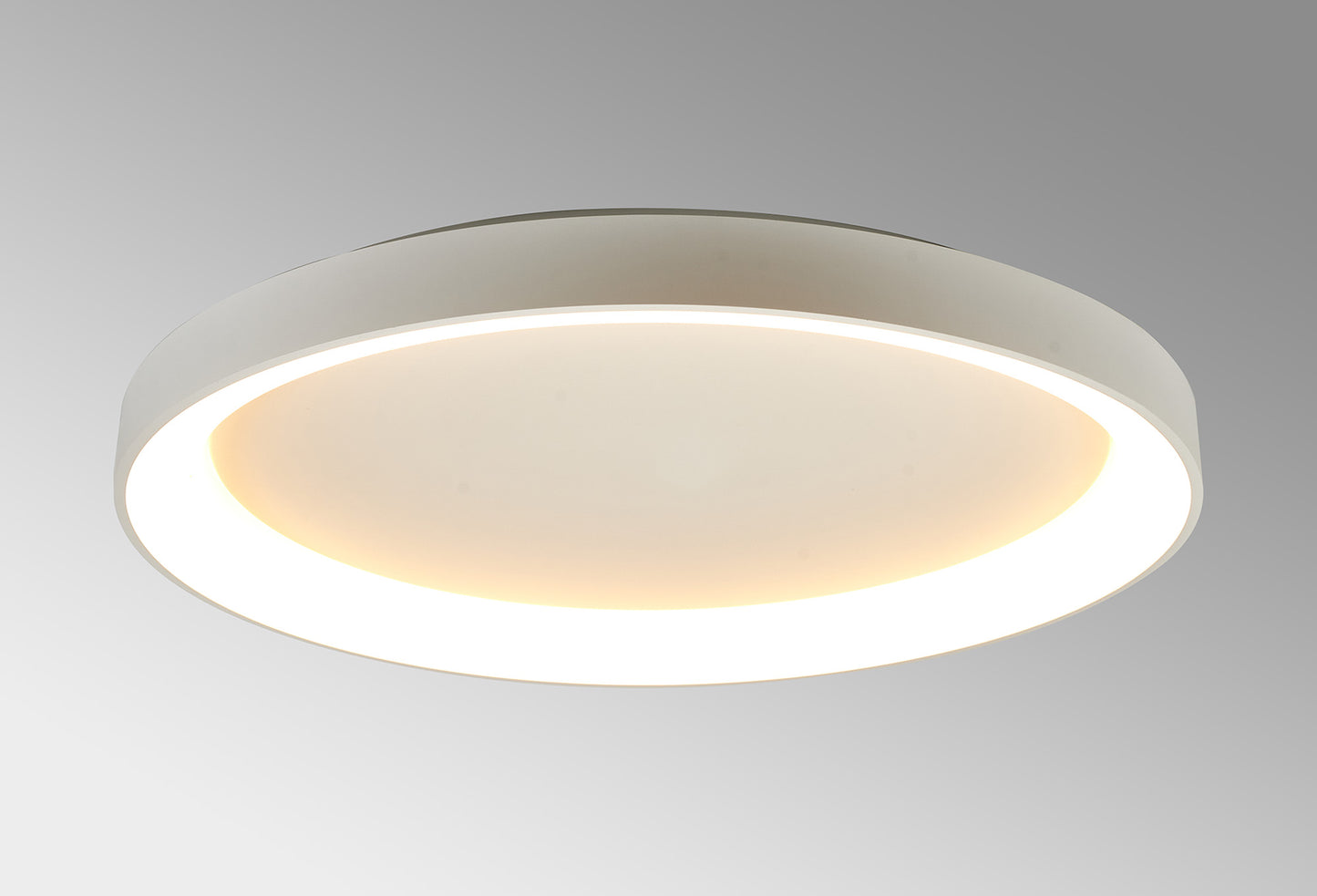 Niseko II Ring Ceiling 90cm 78W LED, 2700K-5000K Tuneable, 6200lm, Remote Control, White, 3yrs Warranty by Mantra