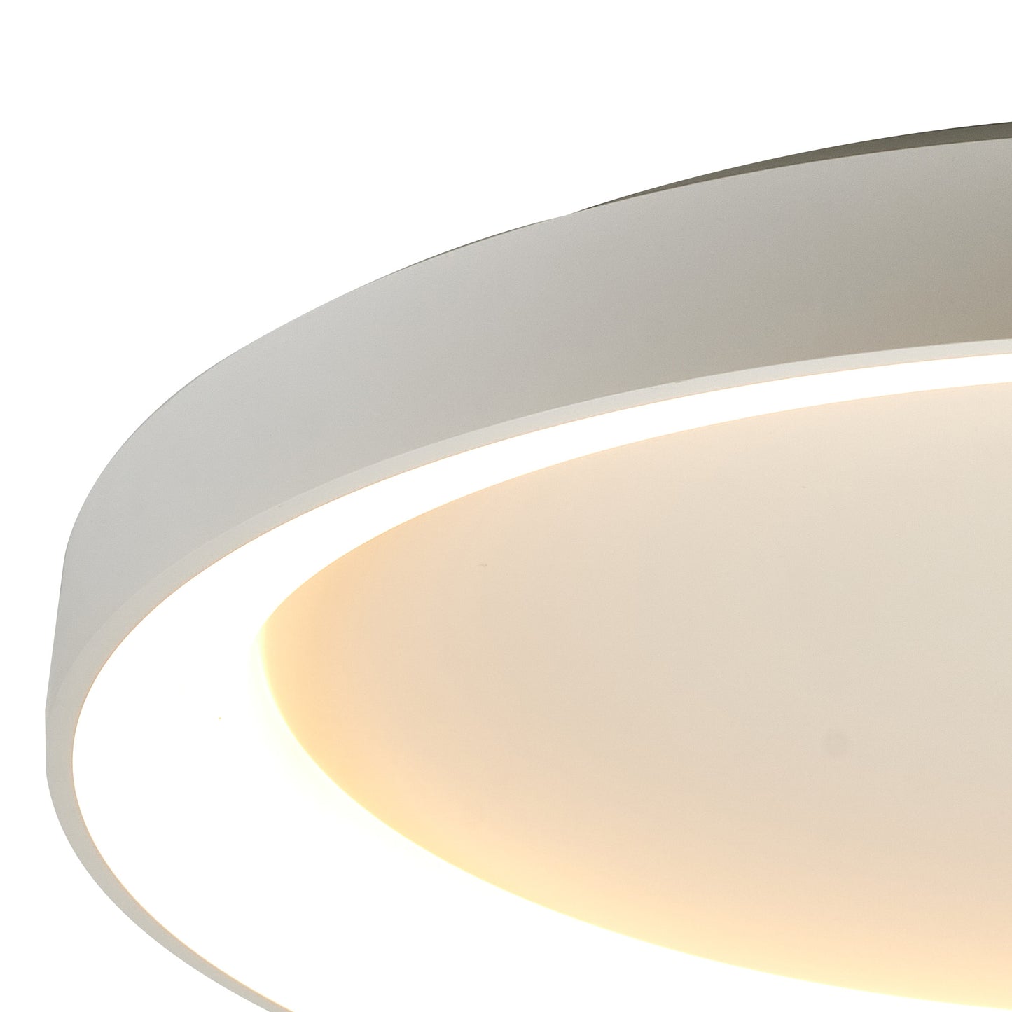 Niseko II Ring Ceiling 90cm 78W LED, 2700K-5000K Tuneable, 6200lm, Remote Control, White, 3yrs Warranty by Mantra