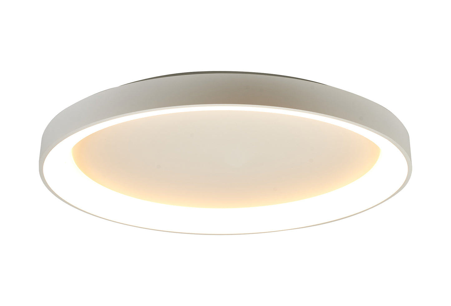 Niseko II Ring Ceiling 90cm 78W LED, 2700K-5000K Tuneable, 6200lm, Remote Control, White, 3yrs Warranty by Mantra