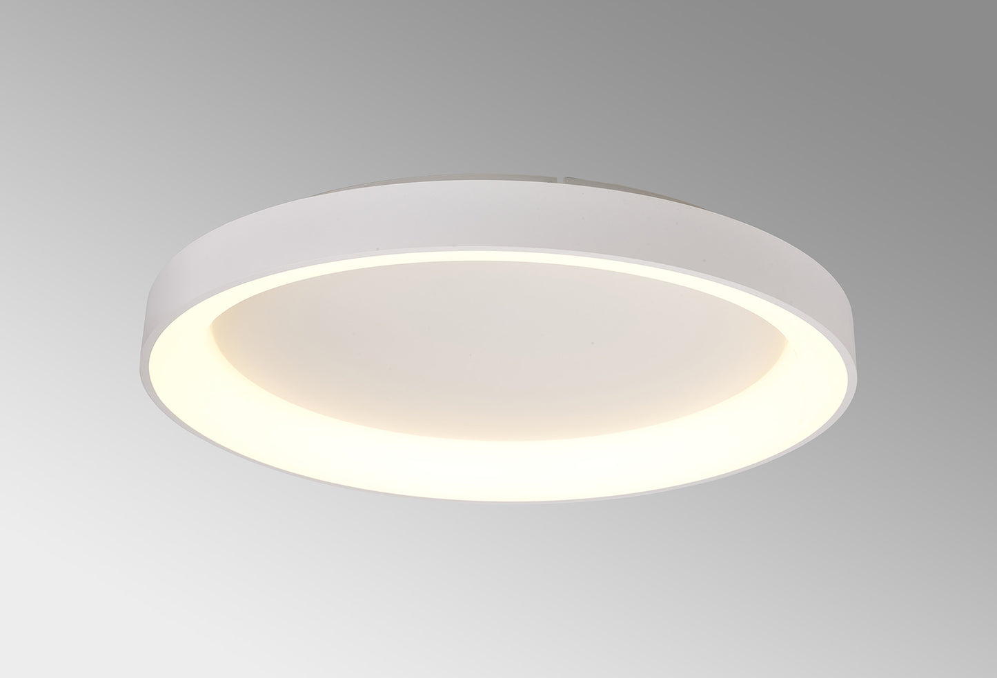 Niseko II Ring Ceiling 78cm 58W LED, 2700K-5000K Tuneable, 4700lm, Remote Control, White, 3yrs Warranty by Mantra