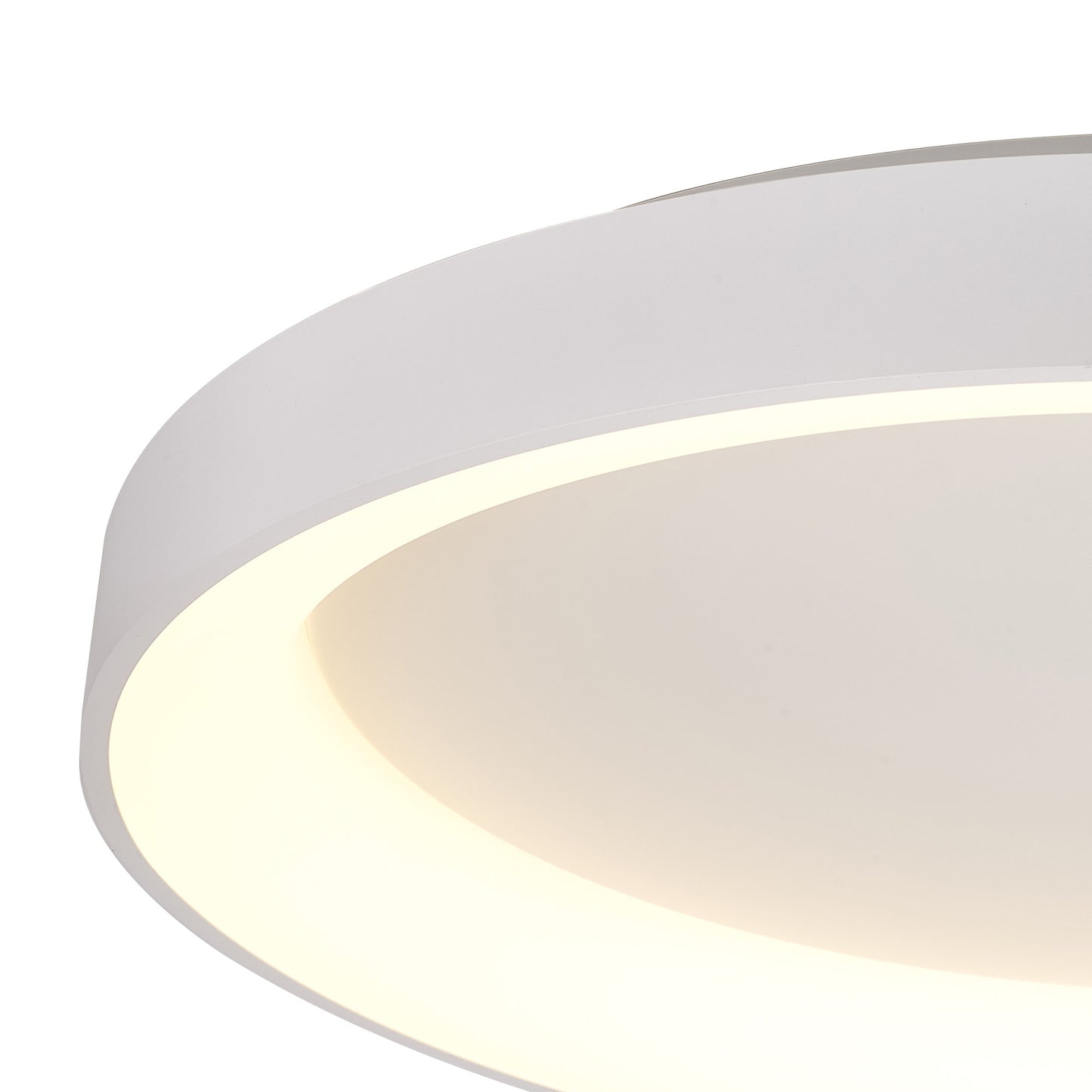 Niseko II Ring Ceiling 78cm 58W LED, 2700K-5000K Tuneable, 4700lm, Remote Control, White, 3yrs Warranty by Mantra