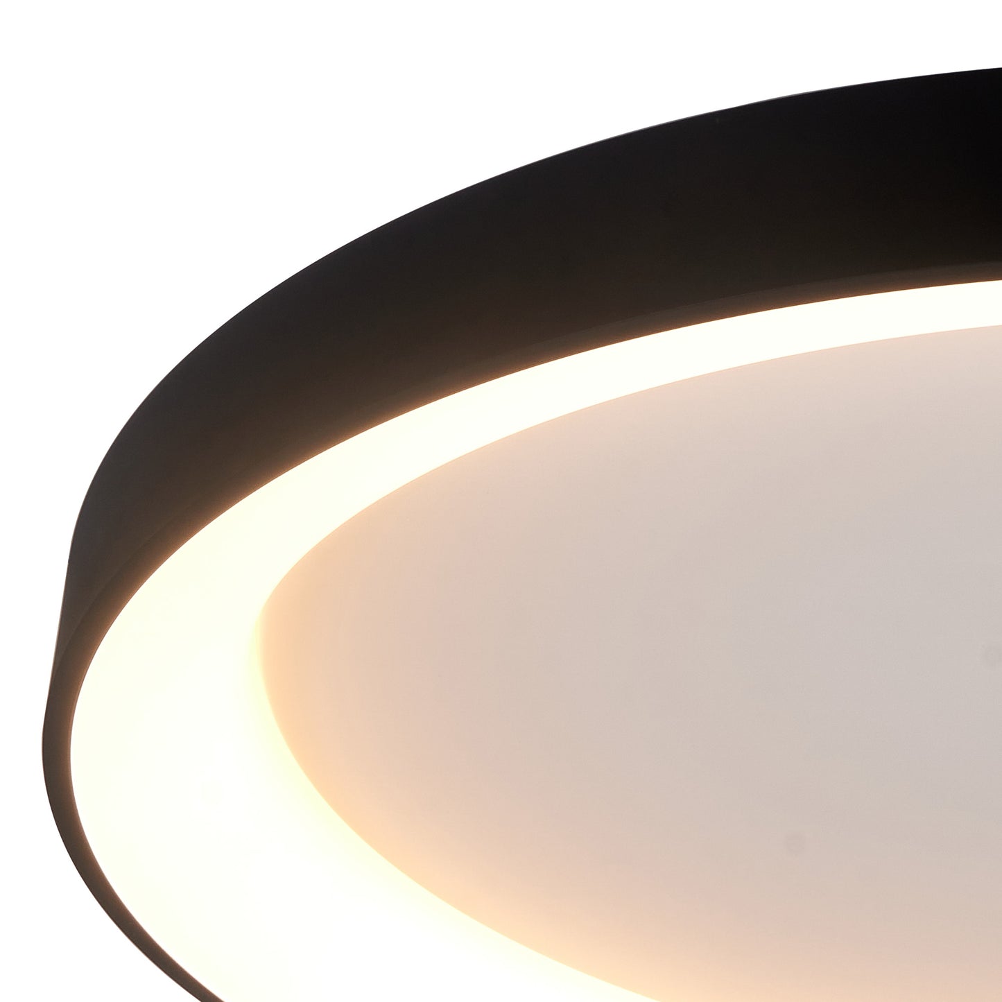 Niseko II Ring Ceiling 90cm 78W LED, 2700K-5000K Tuneable, 6200lm, Remote Control, Black, 3yrs Warranty by Mantra