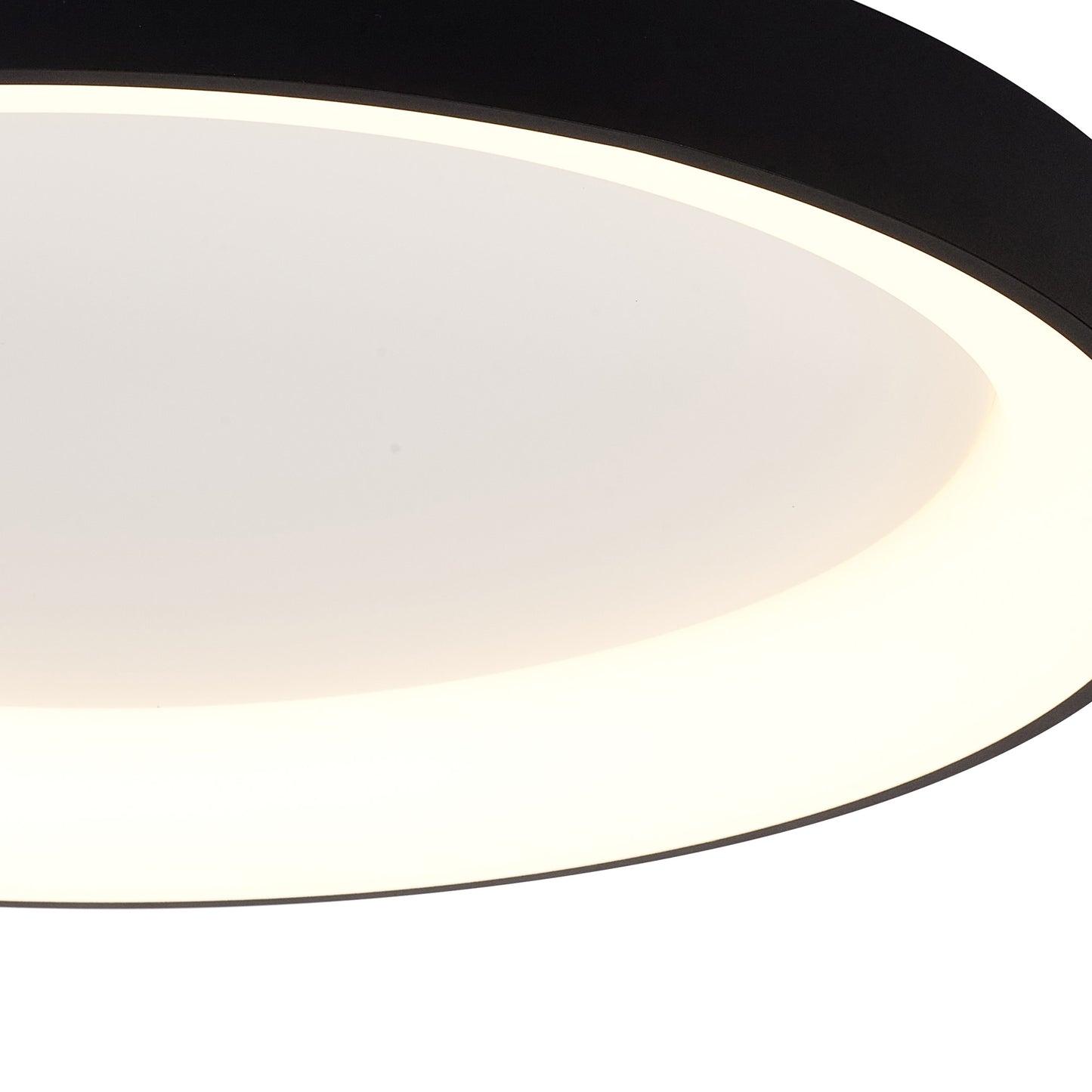 Niseko II Ring Ceiling 78cm 58W LED, 2700K-5000K Tuneable, 4700lm, Remote Control, Black, 3yrs Warranty by Mantra