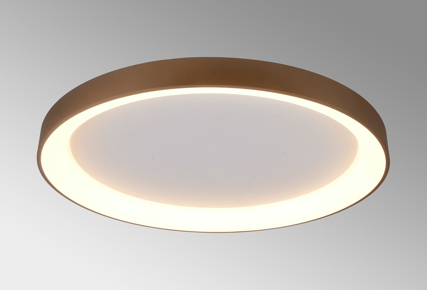 Niseko II Ring Ceiling 90cm 78W LED, 2700K-5000K Tuneable, 6200lm, Remote Control, Gold, 3yrs Warranty by Mantra