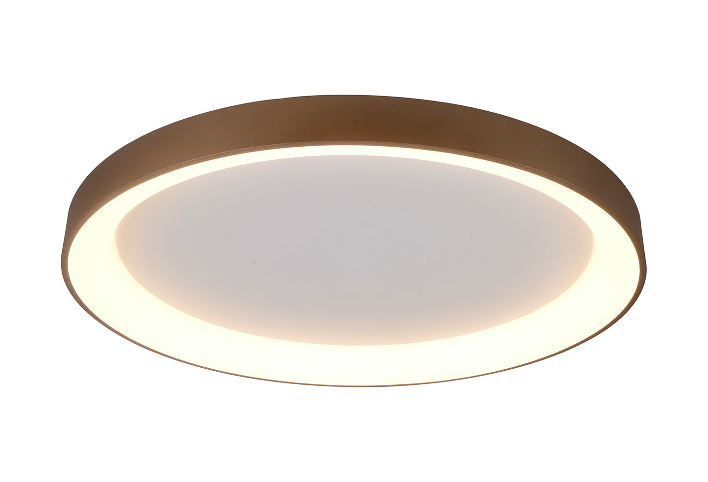 Niseko II Ring Ceiling 90cm 78W LED, 2700K-5000K Tuneable, 6200lm, Remote Control, Gold, 3yrs Warranty by Mantra