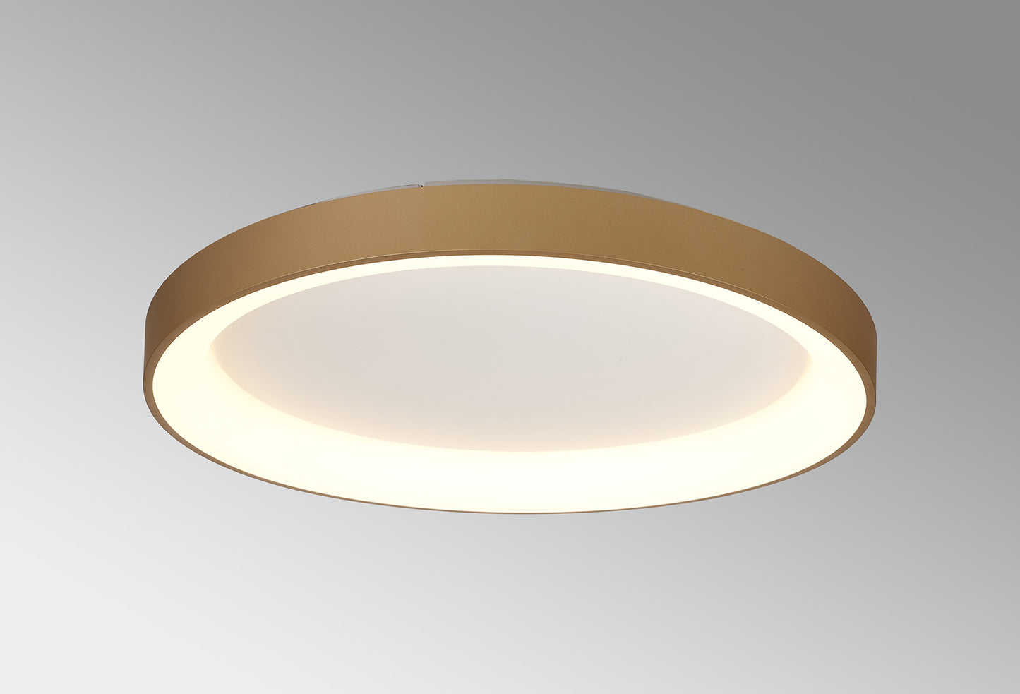 Niseko II Ring Ceiling 78cm 58W LED, 2700K-5000K Tuneable, 4700lm, Remote Control, Gold, 3yrs Warranty by Mantra