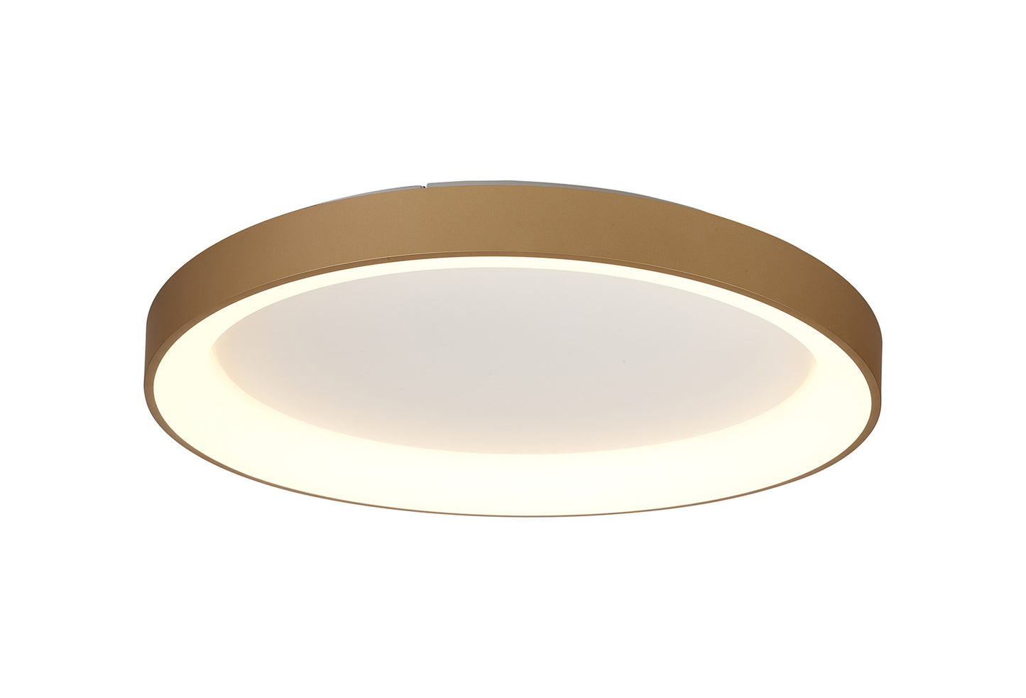 Niseko II Ring Ceiling 78cm 58W LED, 2700K-5000K Tuneable, 4700lm, Remote Control, Gold, 3yrs Warranty by Mantra