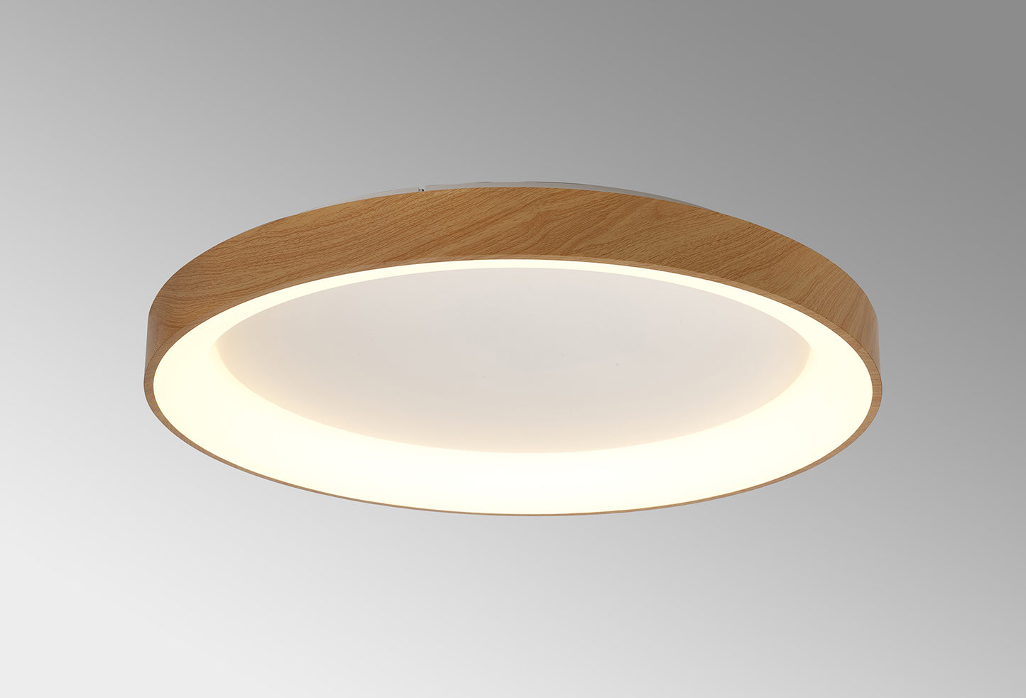 Niseko II Ring Ceiling 78cm 58W LED, 2700K-5000K Tuneable, 4700lm, Remote Control, Wood, 3yrs Warranty by Mantra