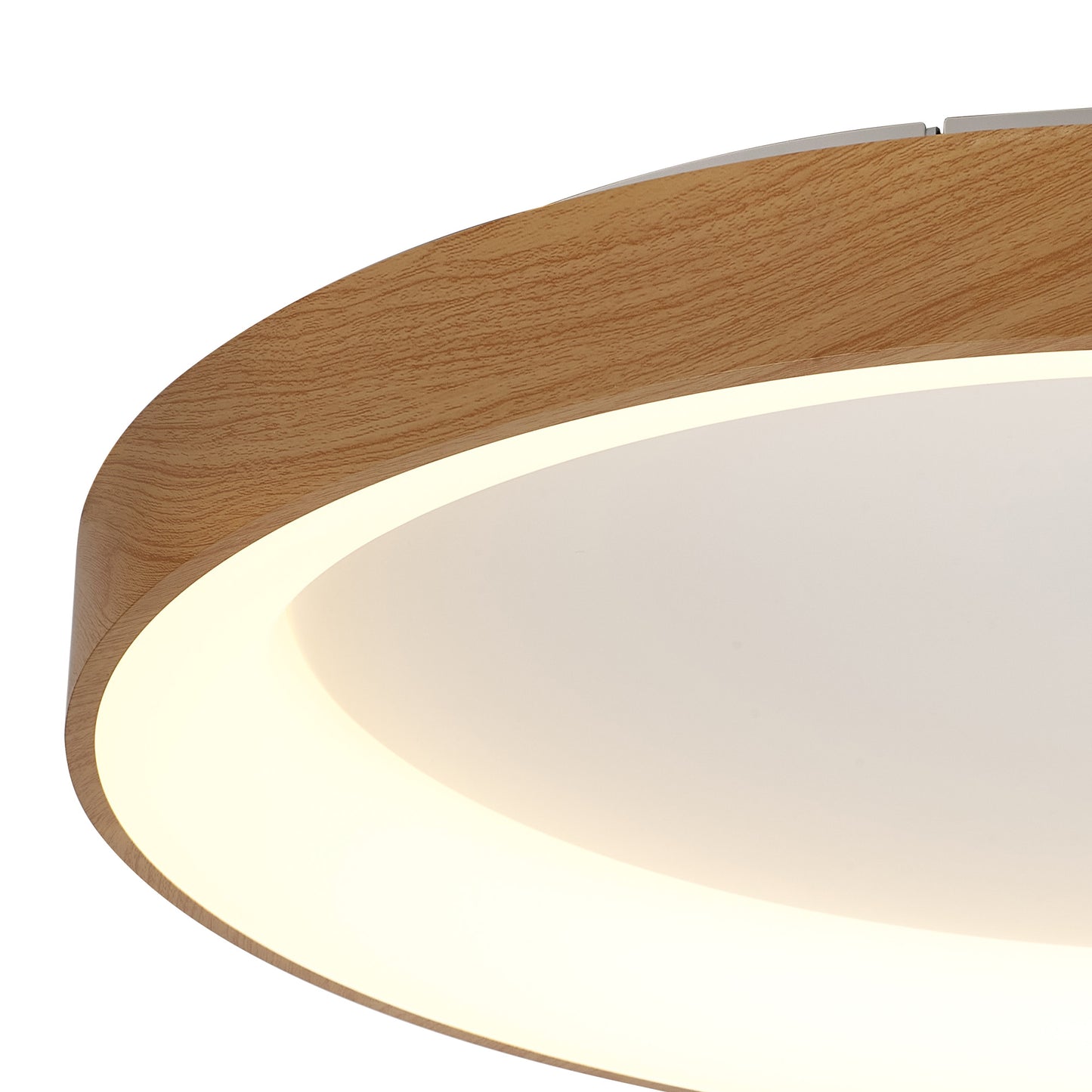 Niseko II Ring Ceiling 78cm 58W LED, 2700K-5000K Tuneable, 4700lm, Remote Control, Wood, 3yrs Warranty by Mantra