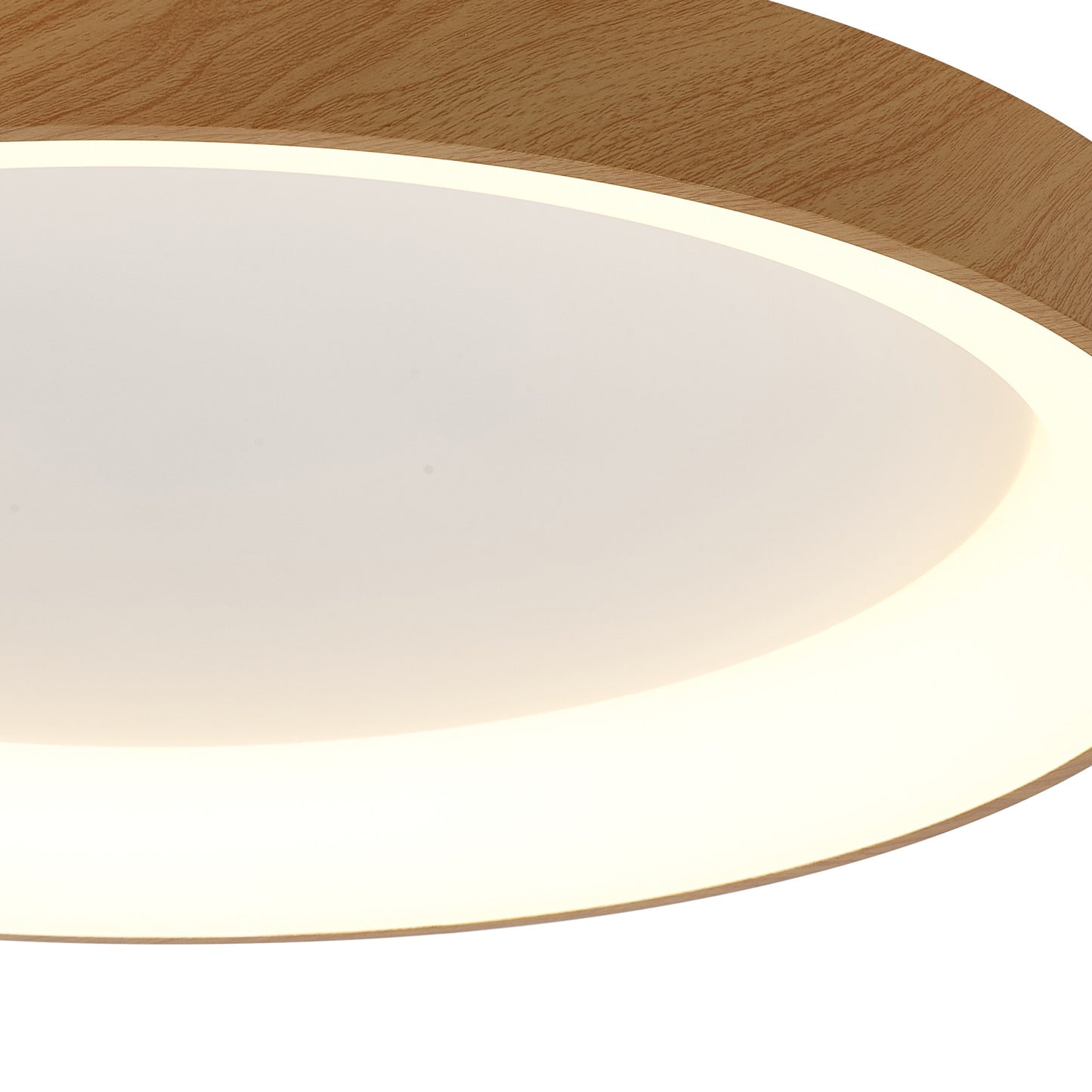 Niseko II Ring Ceiling 78cm 58W LED, 2700K-5000K Tuneable, 4700lm, Remote Control, Wood, 3yrs Warranty by Mantra