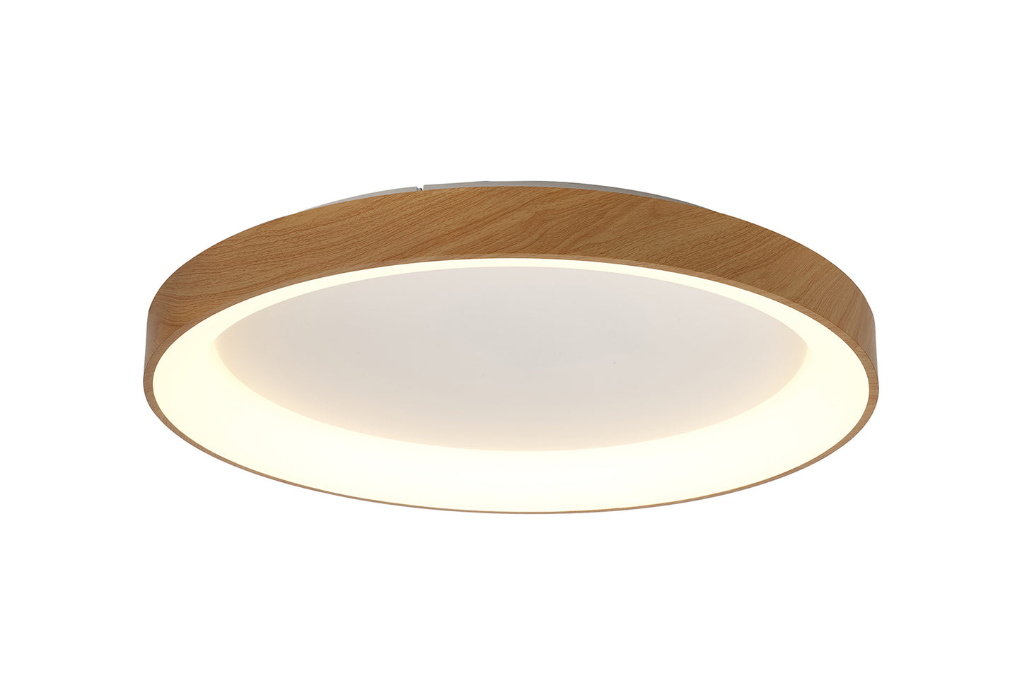 Niseko II Ring Ceiling 78cm 58W LED, 2700K-5000K Tuneable, 4700lm, Remote Control, Wood, 3yrs Warranty by Mantra