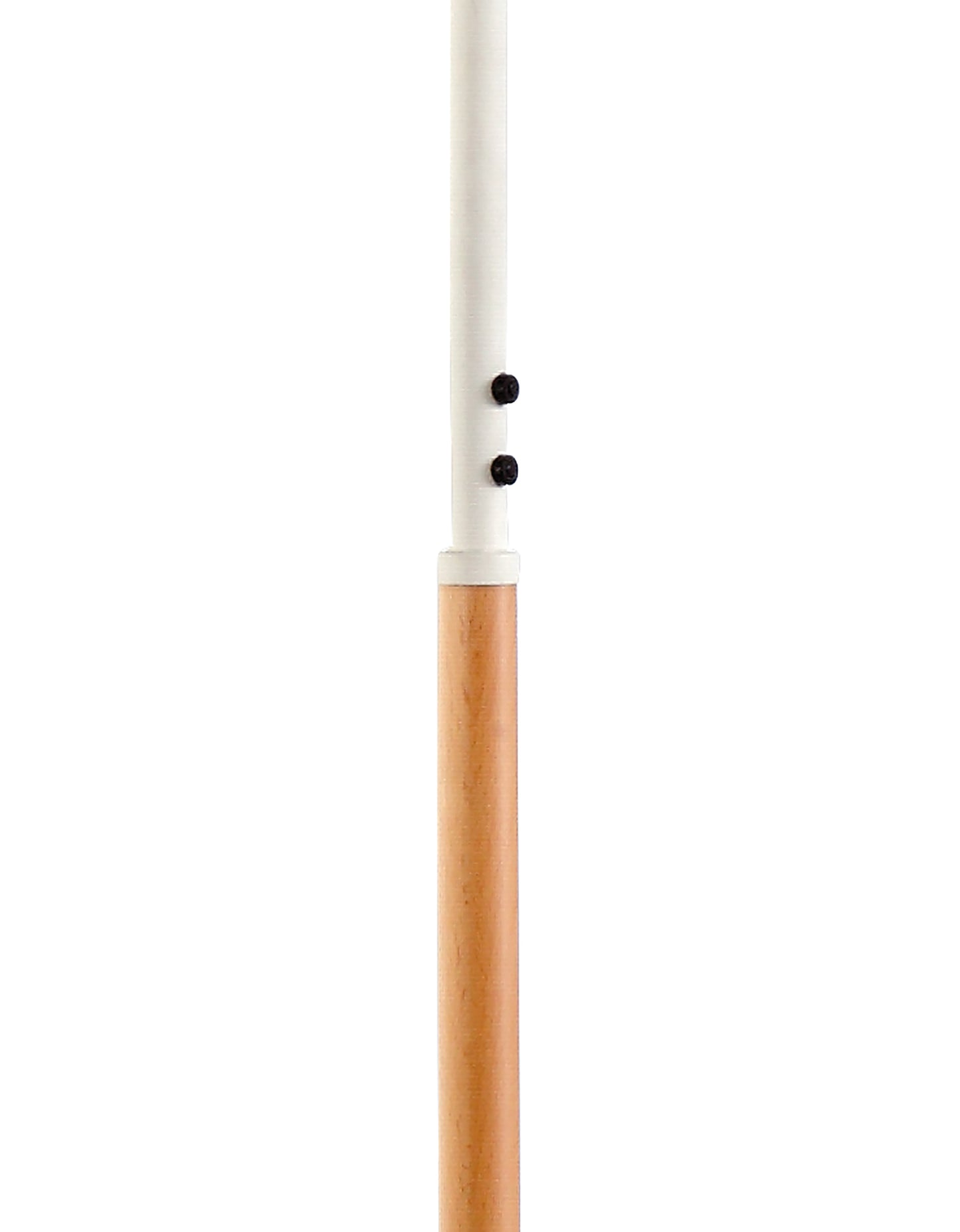 Noa Floor Lamp 2 Light 21W Down 9W Up LED 3000K, 3000lm, Touch Dimmer, Matt White/Beech, 3yrs Warranty by Mantra