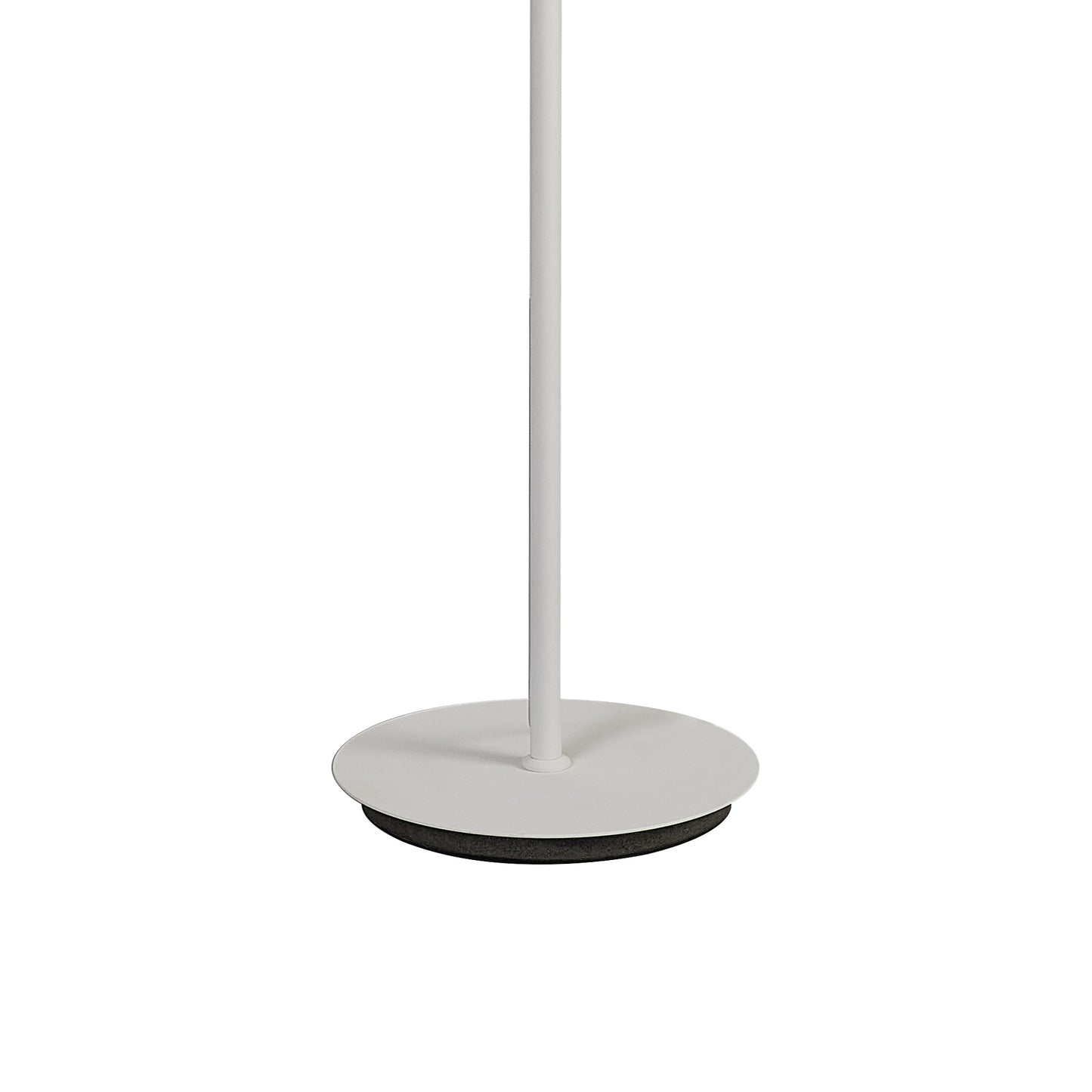 Nora Floor Lamp, 1 Light E27, White/Wood/Clear Glass With Frosted Inner by Mantra